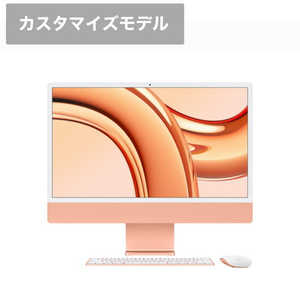 アップル (カスタマイズモデル)iMac 24インチ Retina 4.5Kディスプレイ Apple M3チップ ［2023年 / SSD 256GB / メモリ16GBGB］オレ...
