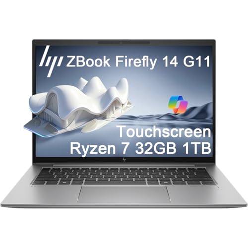 HP ZBook Firefly 14 G11 モバイルワークステーションノートパソコン (14インチ FHD+ タッチスクリーン、32GB DDR5、1TB SSD、AMD Ry...