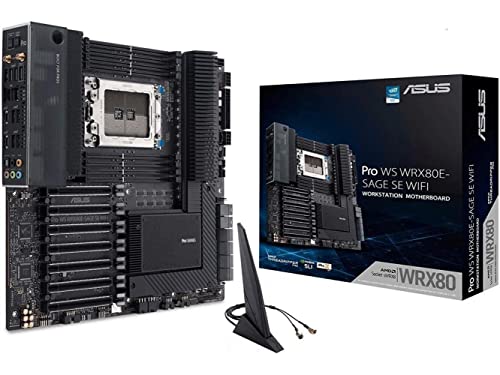 ASUS Pro WS WRX80E-SAGE SE Wi-Fi AMD Ryzen Threadripper PRO 拡張ATX ワークステーション マザーボード