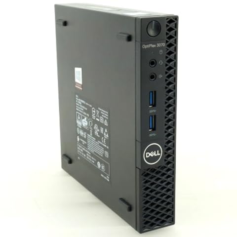 【整備済み品】 Dell デル Optiplex 3070 Micro 第9世代 i7 ミニPC デスクトップパソコン Core i7-9700T メモリ8GB SSD256GB ...