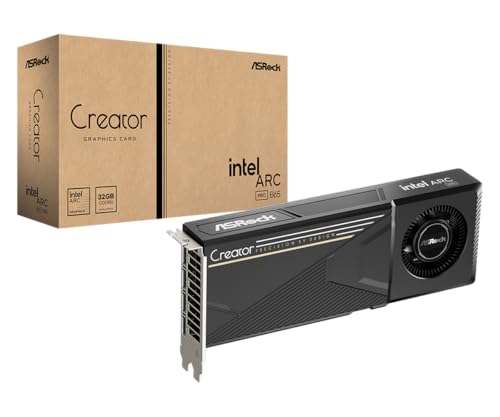 ASRock Intel Arc Pro B65 クリエイター 32GB ワークステーショングラフィックスカード、Intel Xe2-HPG、32GB GDDR6、PCIe 5.0...