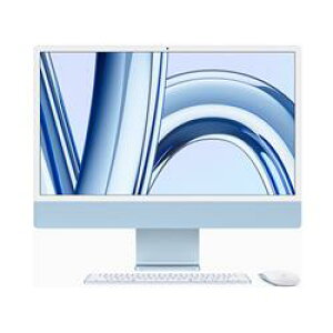 Apple iMac 24インチ Retina 4.5Kディスプレイモデル MQRR3J/A ブルー 24インチ M3 8GBメモリ 512GBSSD アップル アイマック