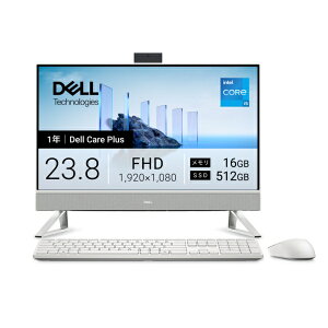 【エントリーで最大2万ポイント当たる｜7/26まで】 DELL｜デル モニター一体型デスクトップPC Dell 24(EC24250) パールホワイト AD47-GHWC [23....