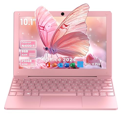 2026年最新ノートパソコン 10.1インチミニ ノートPC Office 2024 プリインストール&Windows 11 Pro 高速CPU Inter N4000 DDR4 ...
