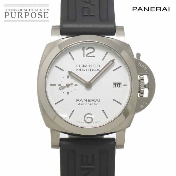 パネライ PANERAI ルミノール マリーナ クアランタ PAM01371 メンズ 腕時計 ホワイト オートマ 自動巻き ウォッチ Luminor 90331740