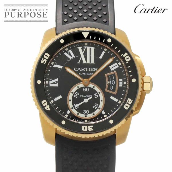 カルティエ Cartier カリブル ドゥ カルティエ ダイバー W7100052 メンズ 腕時計 デイト K18PG 自動巻き Calibre de Cartier 90327545