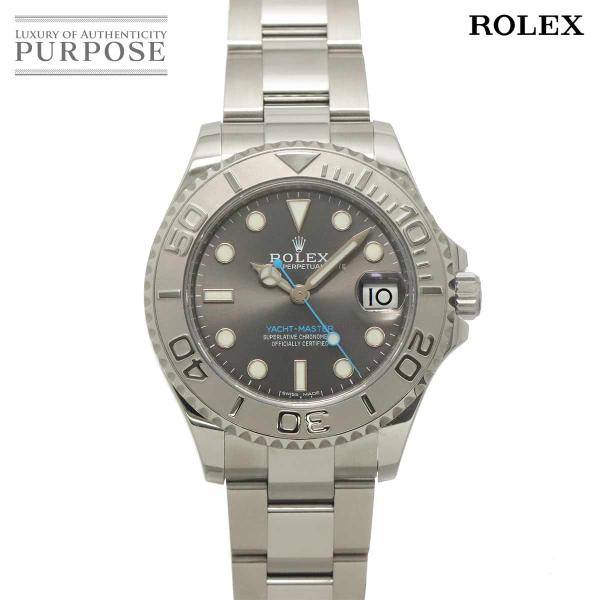 ロレックス ROLEX ヨットマスター 37 ロレジウム 268622 ランダム番 ルーレット 腕時計 PT プラチナベゼル 自動巻き Yacht Master 90321387