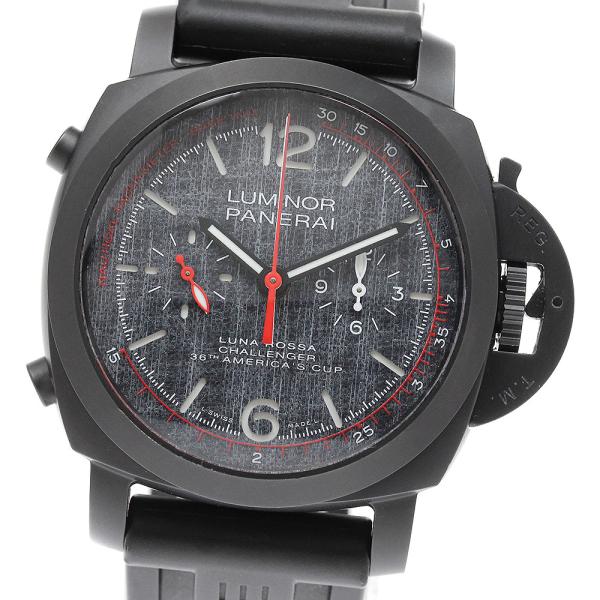 パネライ PANERAI PAM01037 ルミノール ルナ ロッサ クロノ フライバック リミテッド 自動巻き メンズ 美品 _967910
