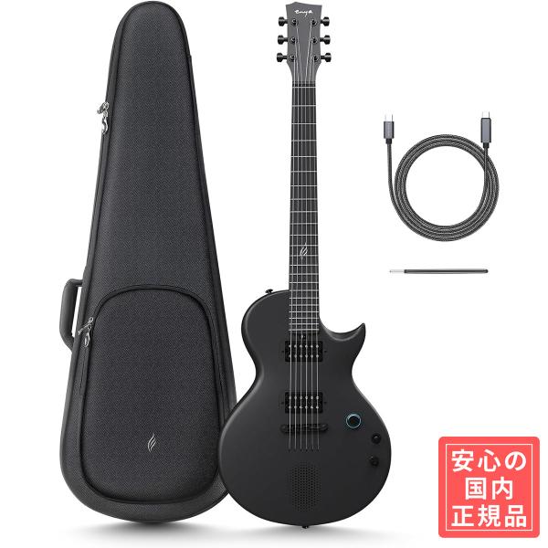 ENYA エンヤ NOVA GO SONIC Black 次世代アンプ内蔵エレキギター マルチエフェクター搭載 〔国内正規品〕