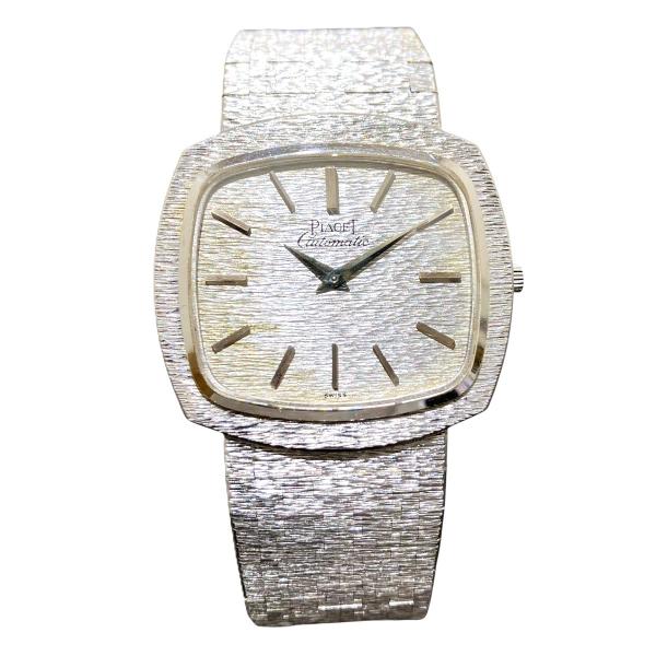 ピアジェ PIAGET 腕時計 総重量約84.8g K18 K18 自動巻き シルバー文字盤 12431A6 ボーイズ 中古
