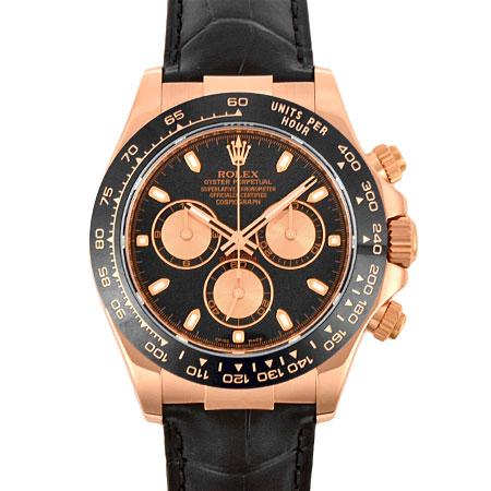 ロレックス ROLEX 116515LN コスモグラフ デイトナ ランダムシリアル 腕時計 自動巻 ブラック&ピンク文字盤 エバーローズゴールド メンズ