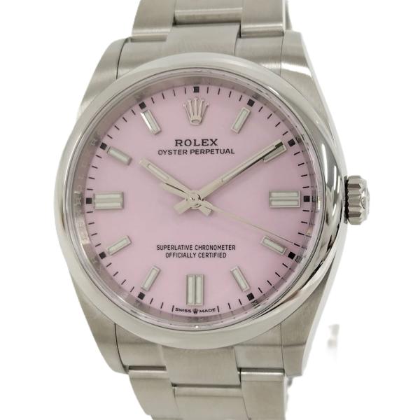 ROLEX オイスターパーペチュアル36 自動巻き SS キャンディピンク文字盤 ランダムシリアル 126000