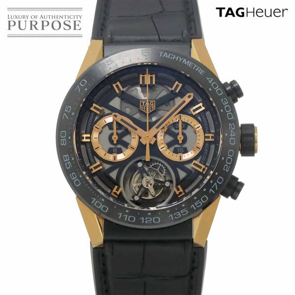 タグホイヤー TAG Heuer カレラ キャリバーホイヤー02T トゥールビヨン コンビ CAR5A5U メンズ 腕時計 K18PG 自動巻き Carrera 90321488