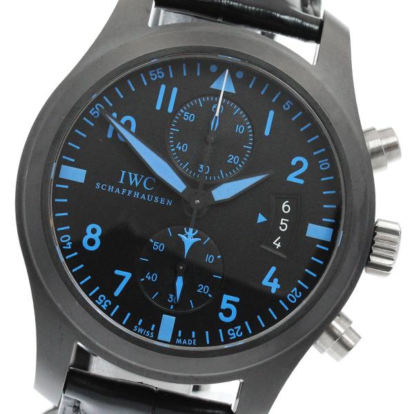 IWC SCHAFFHAUSEN IW388003 パイロットウォッチ クロノグラフ トップガン ブティック限定 自動巻き メンズ 極美品 保証書付き_956466