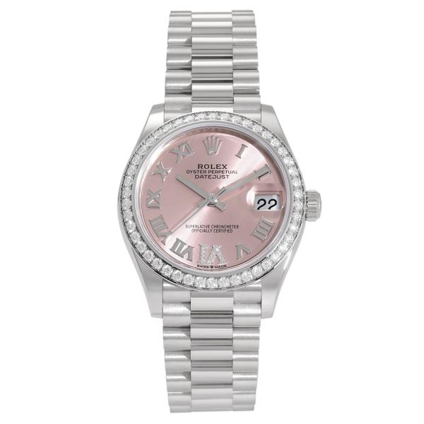 ロレックス ROLEX デイトジャスト 31 278289RBR ピンク/(VIダイヤ)ローマ文字盤 新品 腕時計 レディース