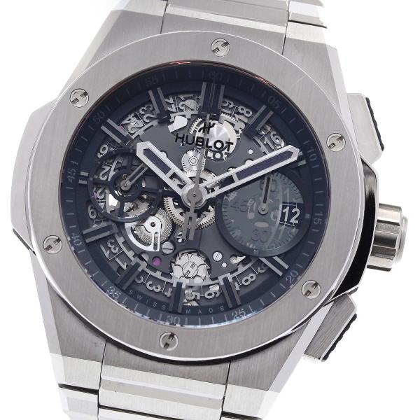 ウブロ HUBLOT 451.NX.1140.NX.YOS ビッグバン インテグレーテッド チタニウム 自動巻き メンズ 美品 保証書付き_759781