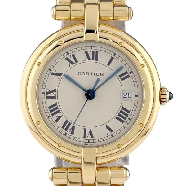 カルティエ CARTIER パンテール　ヴァンドームLM 83784647 腕時計 YG クォーツ アイボリー系 メンズ 中古