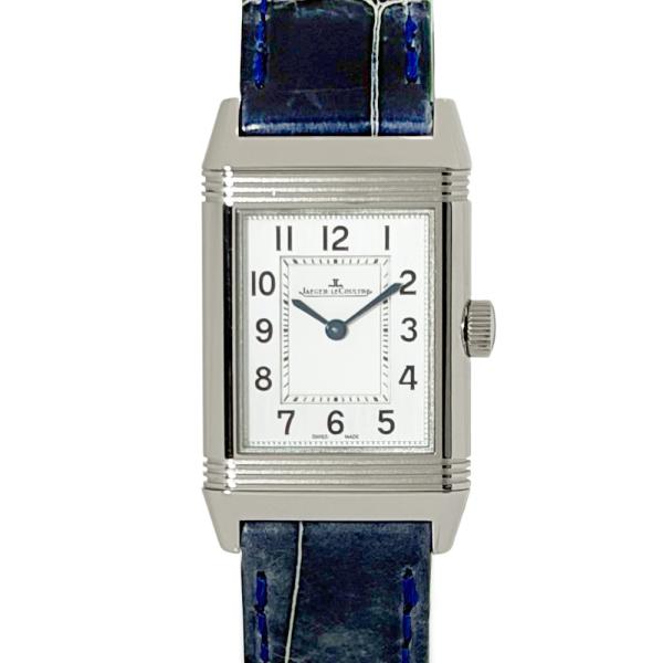 ジャガールクルト JAEGER LECOULTRE 221.8.47 レベルソ クラシック スモール 腕時計 クォーツ シルバー文字盤 SS レディース