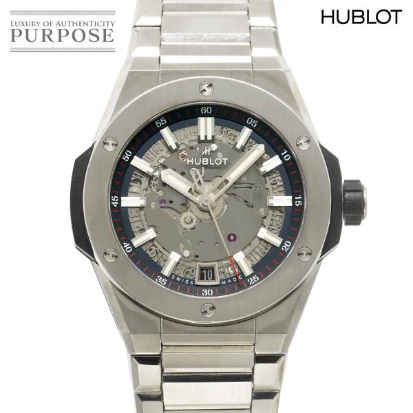 ウブロ HUBLOT ビッグバン インテグレーテッド タイムオンリー チタニウム 456 NX 0170 NX デイト 自動巻き Big bang Integrated 90302813