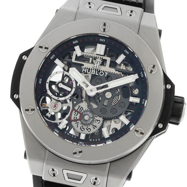 ウブロ HUBLOT 414.NI.1123.RX ビッグバン メカ-10 チタニウム パワーリザーブ 手巻き メンズ 良品 箱付き_959761