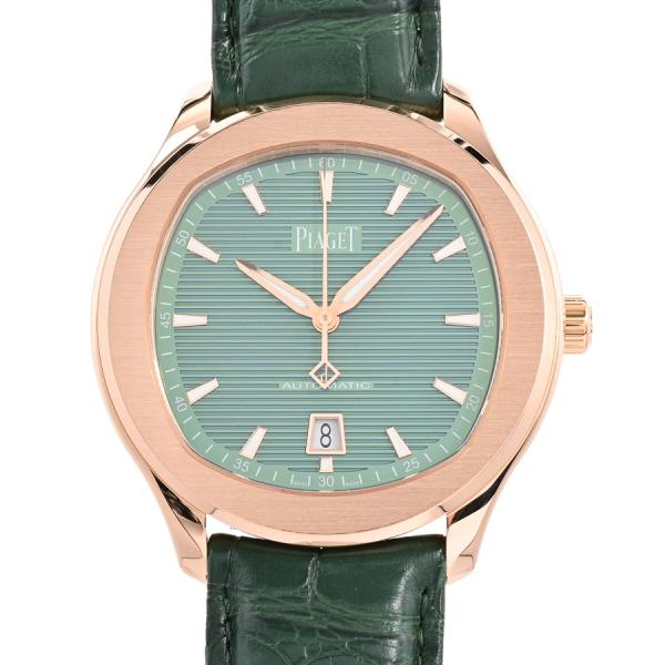 ピアジェ POLO DATE 腕時計 G0A47010  グリーン メンズ 中古A品