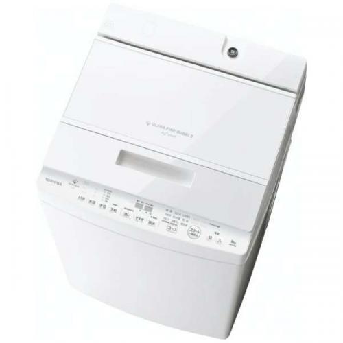 東芝 TOSHIBA 全自動洗濯機 ZABOON 洗濯8.0kg グランホワイト AW-8DH5-W (大型商品 )〈AW8DH5-W〉