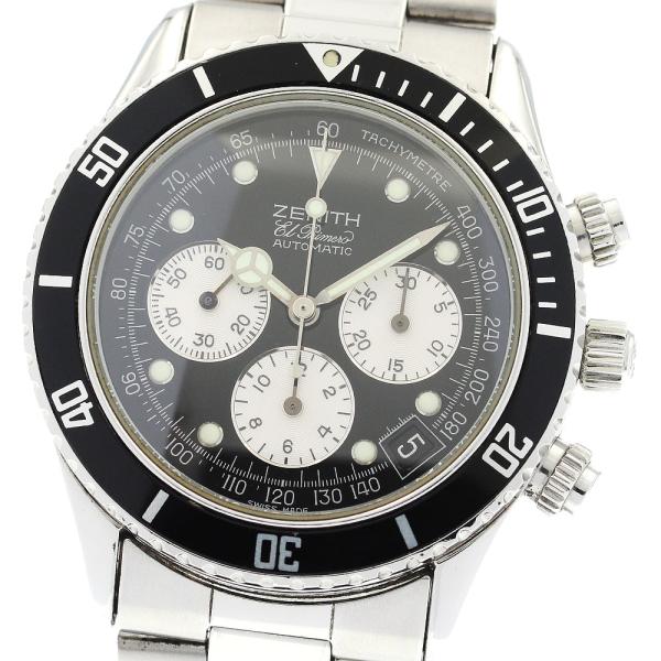 ゼニス ZENITH 02.2310.400 エルプリメロ デ・ルーカ クロノグラフ 自動巻き メンズ 保証書付き_896410