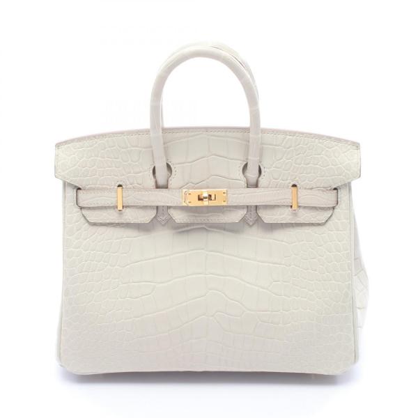 エルメス バーキン25 ベトン ブランドオフ HERMES その他 ハンドバッグ アリゲーターマット 中古 レディース